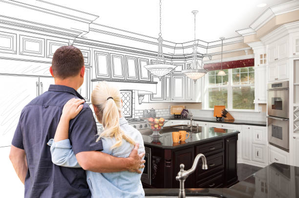 Custom kitchen cabinets installed in a Mantua home